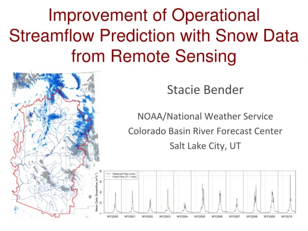 Improvement of Operational Streamflow Prediction with Snow Data from Remote Sensing
