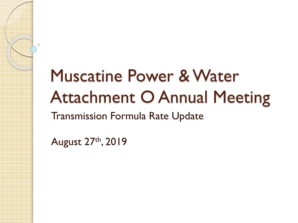 muscatine power water attachment o annual meeting