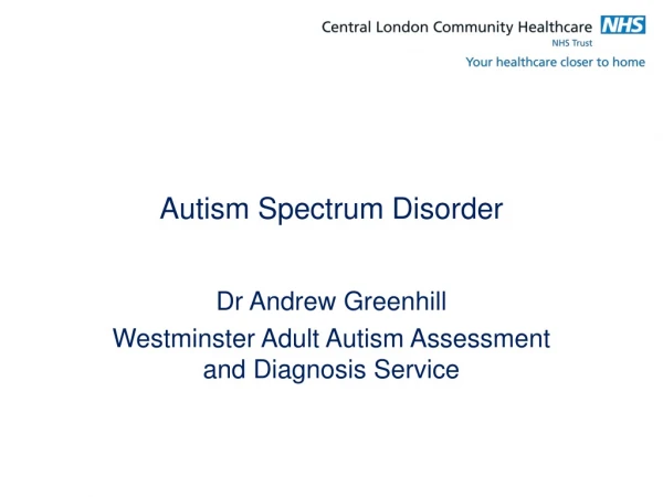 Autism Spectrum Disorder