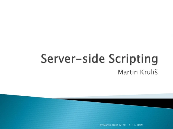 Server- side Scripting