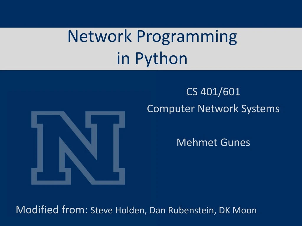network programming in python