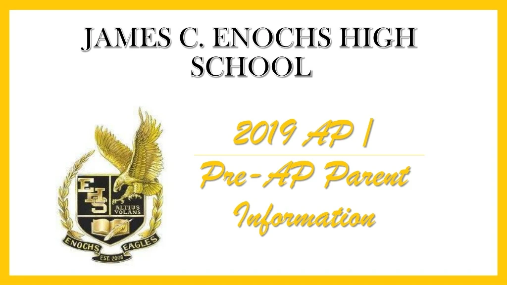 james c enochs high school