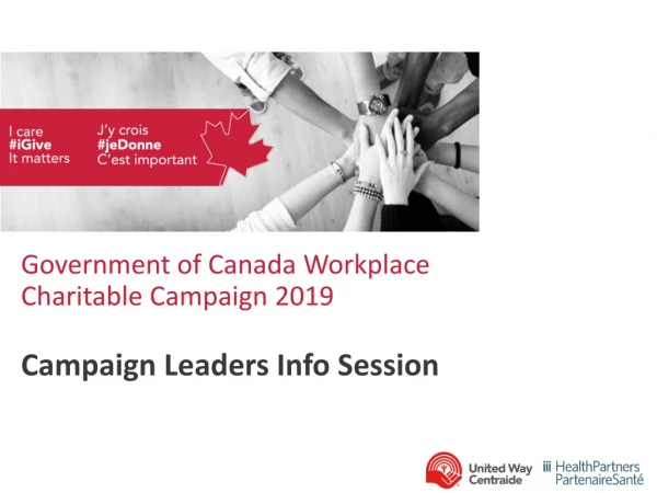 Government of Canada Workplace Charitable Campaign 2019