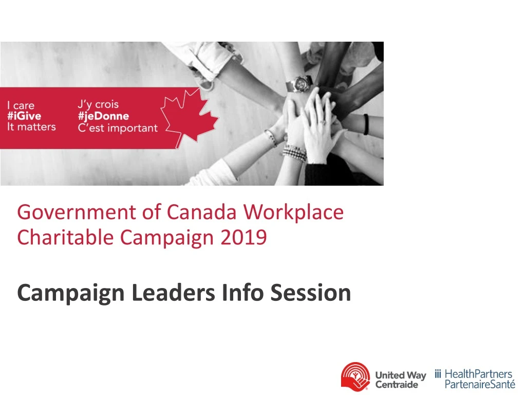 government of canada workplace charitable