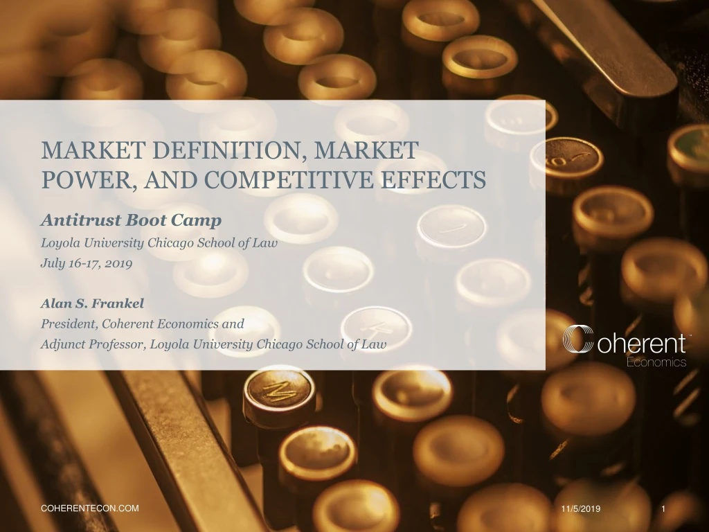 market definition market power and competitive effects