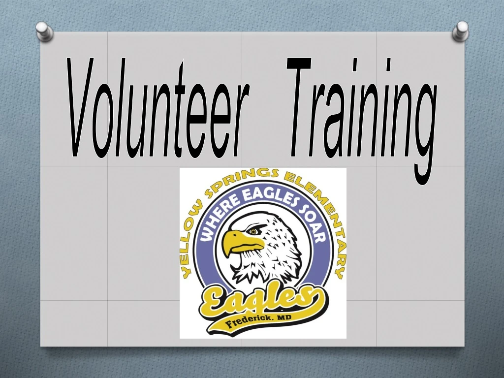 volunteer training