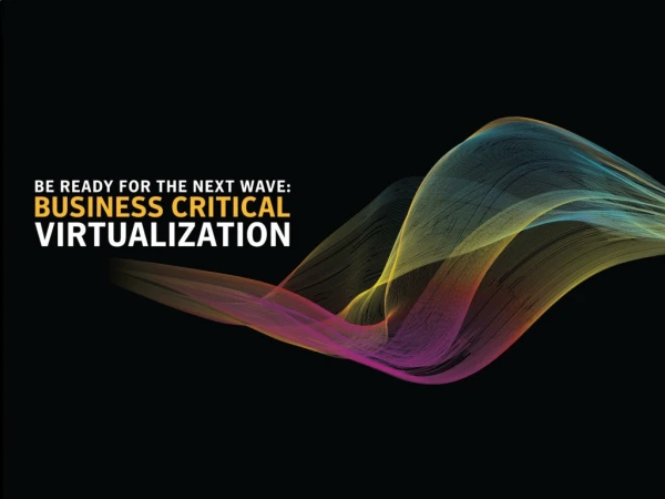 Virtualizing Business-critical Applications