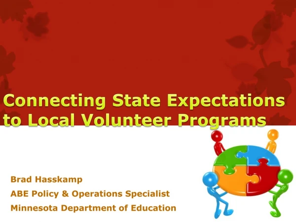 Connecting State Expectations to Local Volunteer Programs