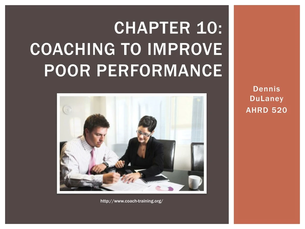 chapter 10 coaching to improve poor performance