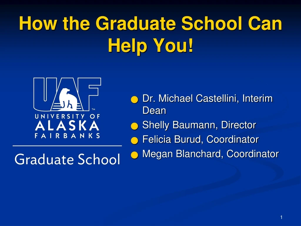 how the graduate school can help you