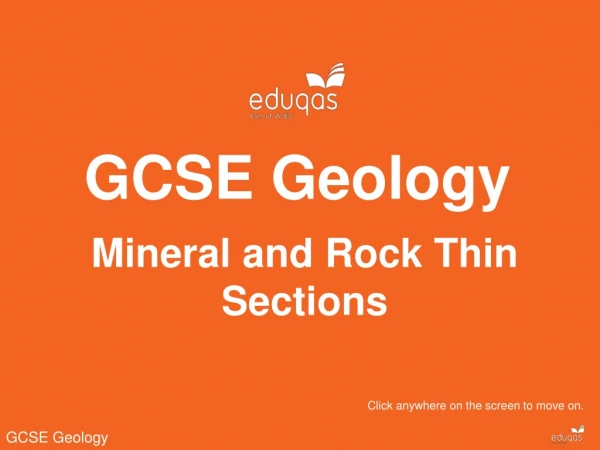 GCSE Geology