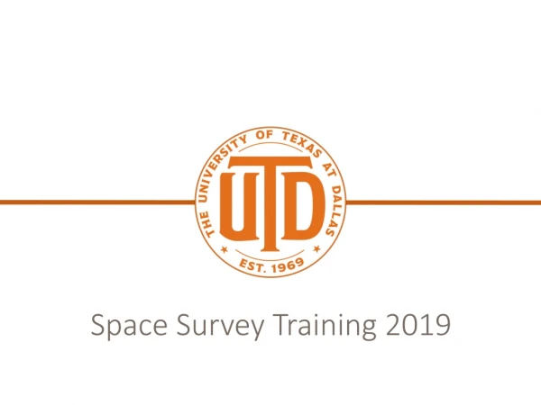 Space Survey Training 2019