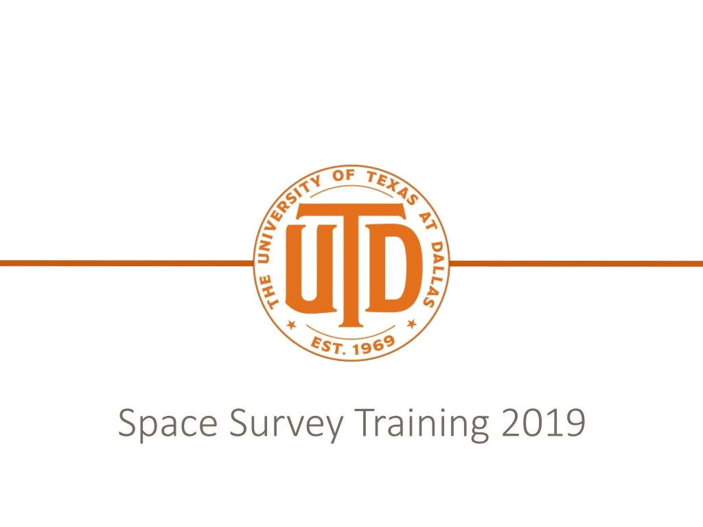 space survey training 2019