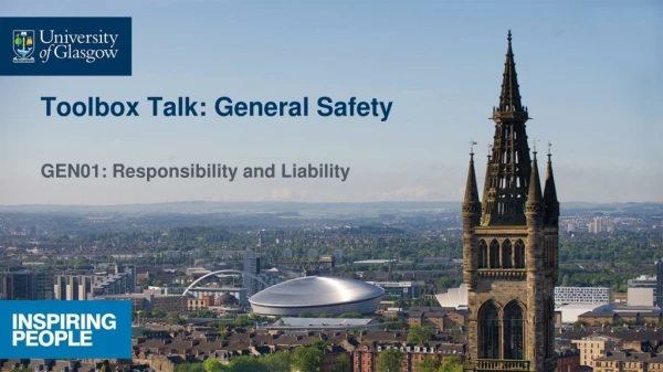 Toolbox Talk: General Safety