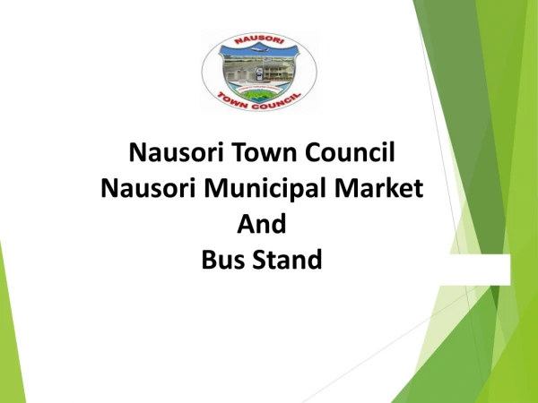 Nausori Town Council Nausori Municipal Market And Bus Stand