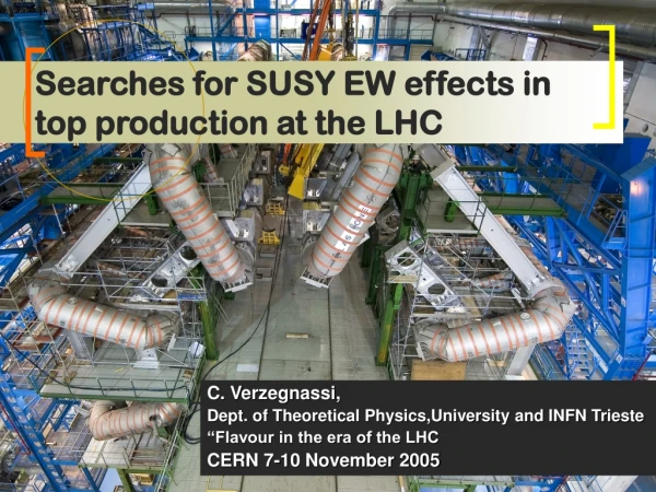 Searches for SUSY EW effects in top production at the LHC