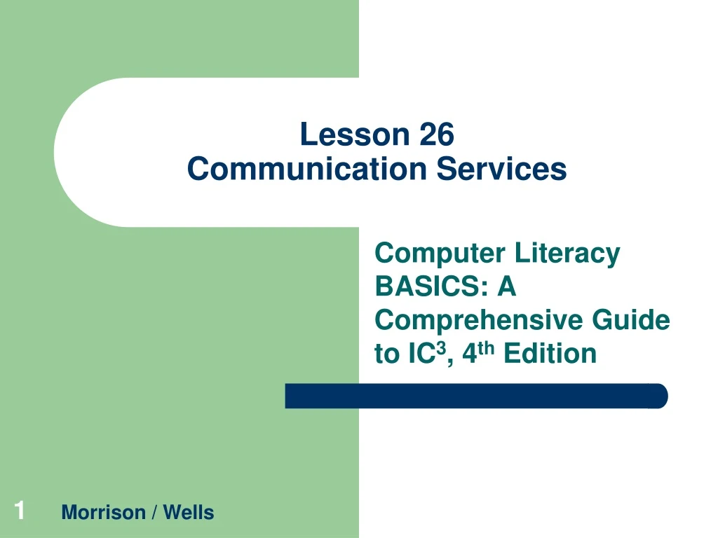 lesson 26 communication services