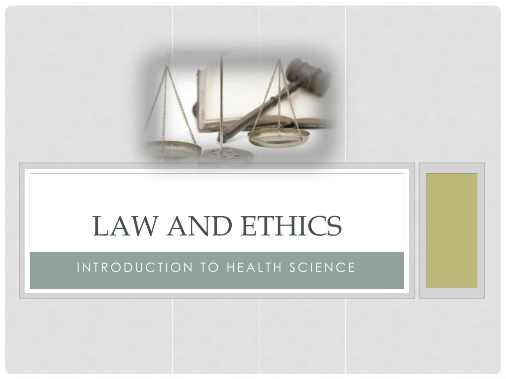 law and ethics