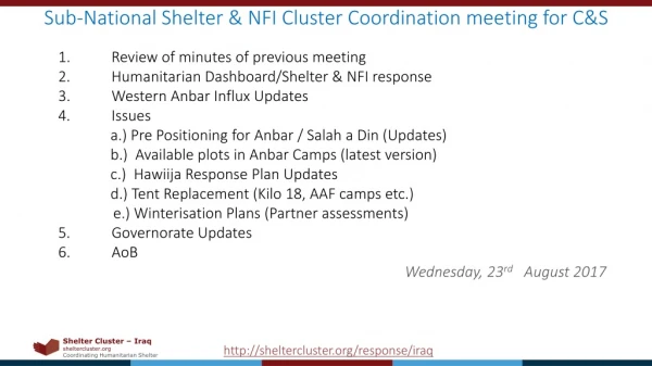 sheltercluster/response/iraq