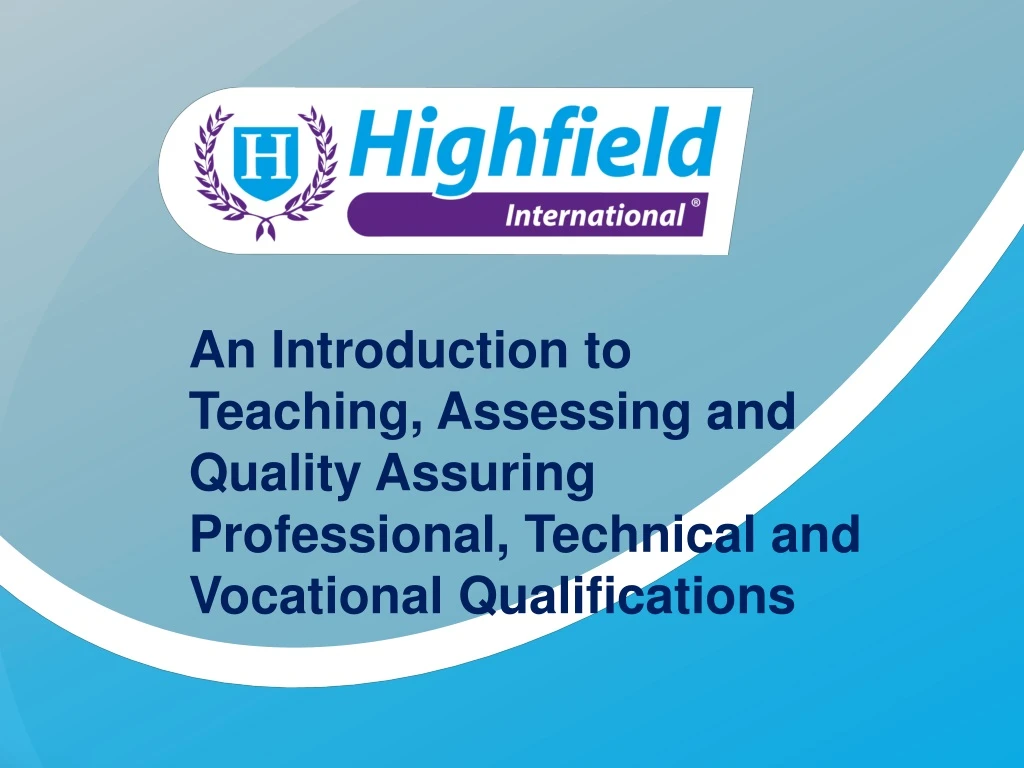 an introduction to teaching assessing and quality