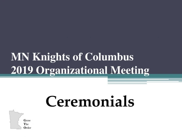 MN Knights of Columbus 2019 Organizational Meeting