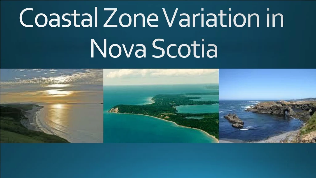 coastal zone variation in nova scotia