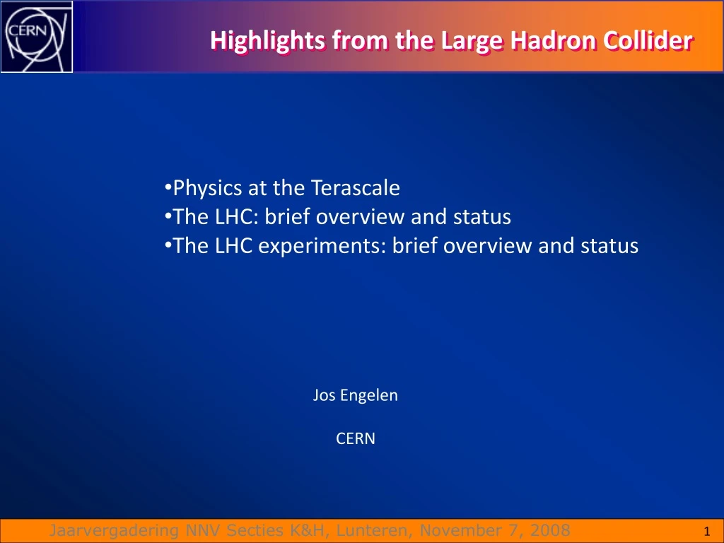 highlights from the large hadron collider