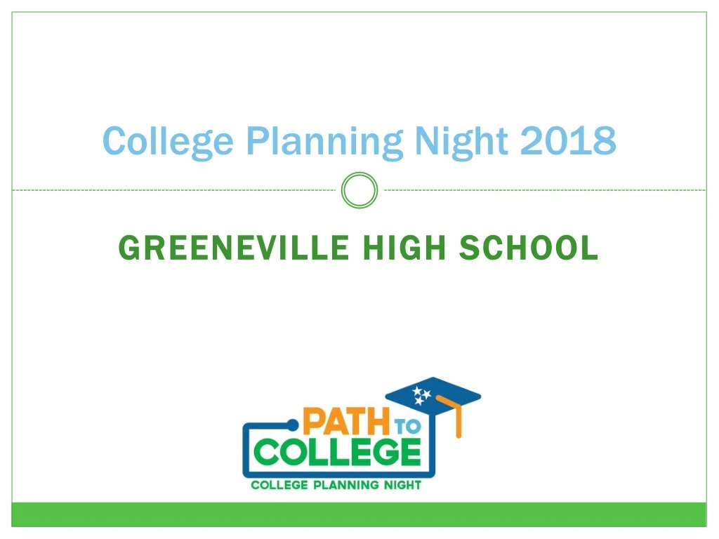 college planning night 2018