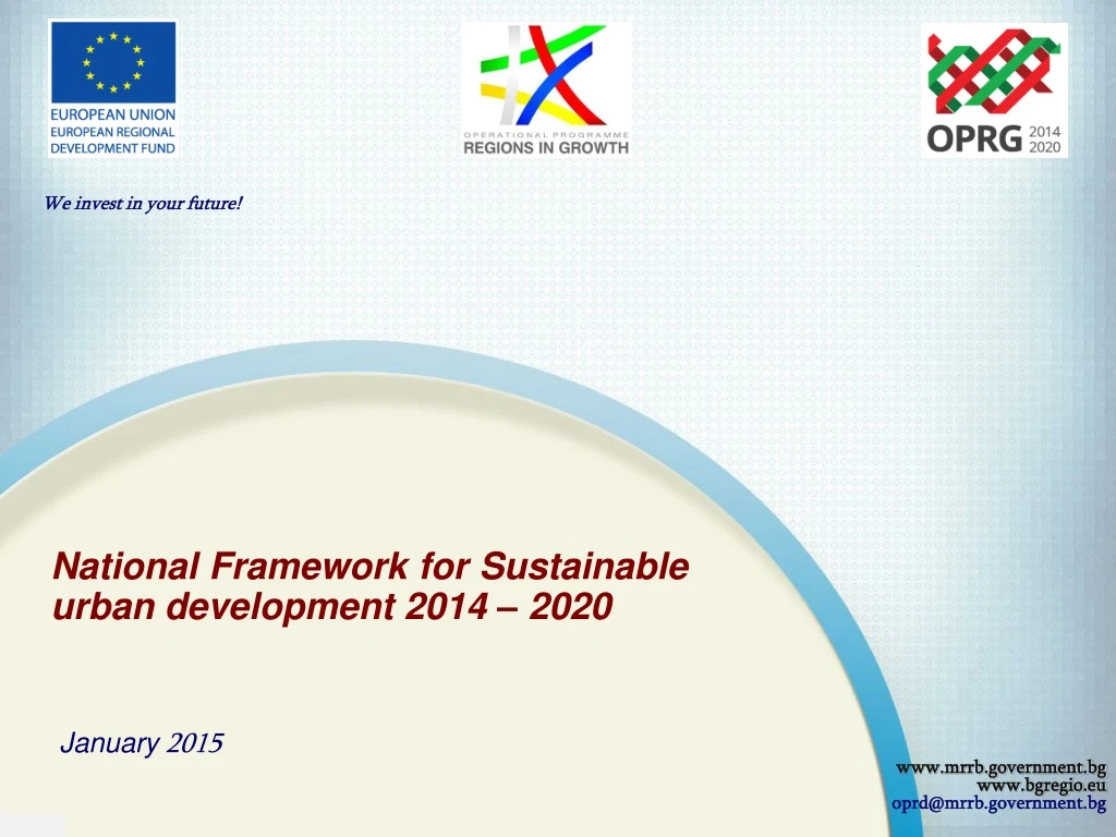 national framework for sustainable urban development 2014 2020