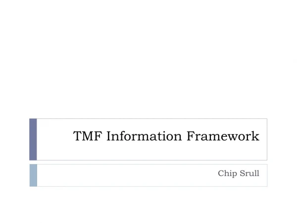 TMF Information Framework