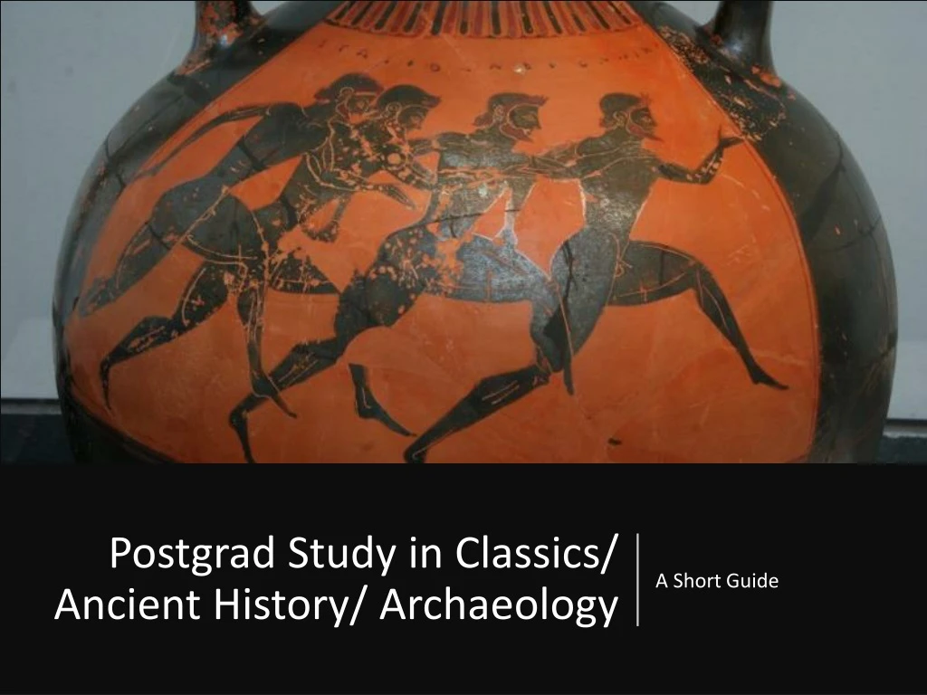 postgrad study in classics ancient history archaeology