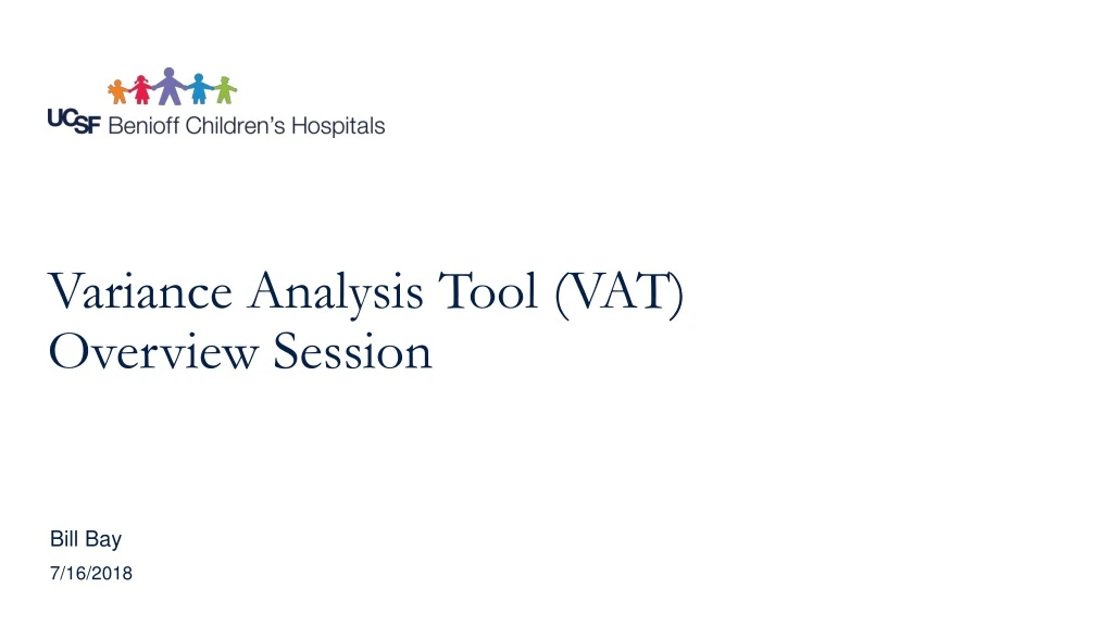 variance analysis tool vat overview session