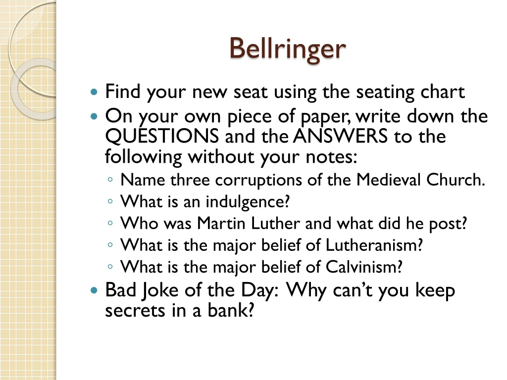 bellringer