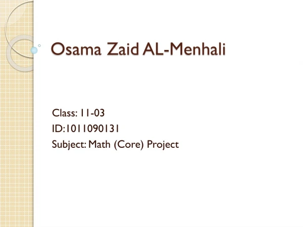 Osama Zaid AL-Menhali