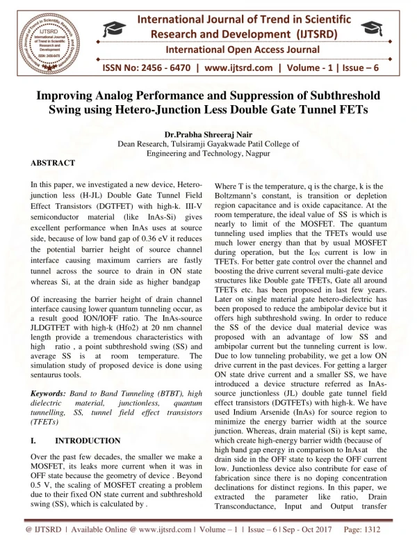 international journal of trend in scientific