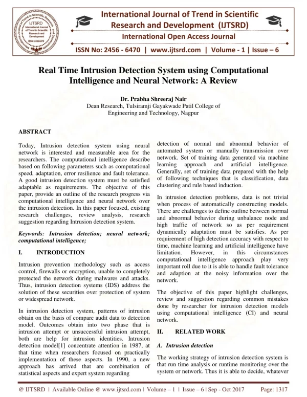 international journal of trend in scientific