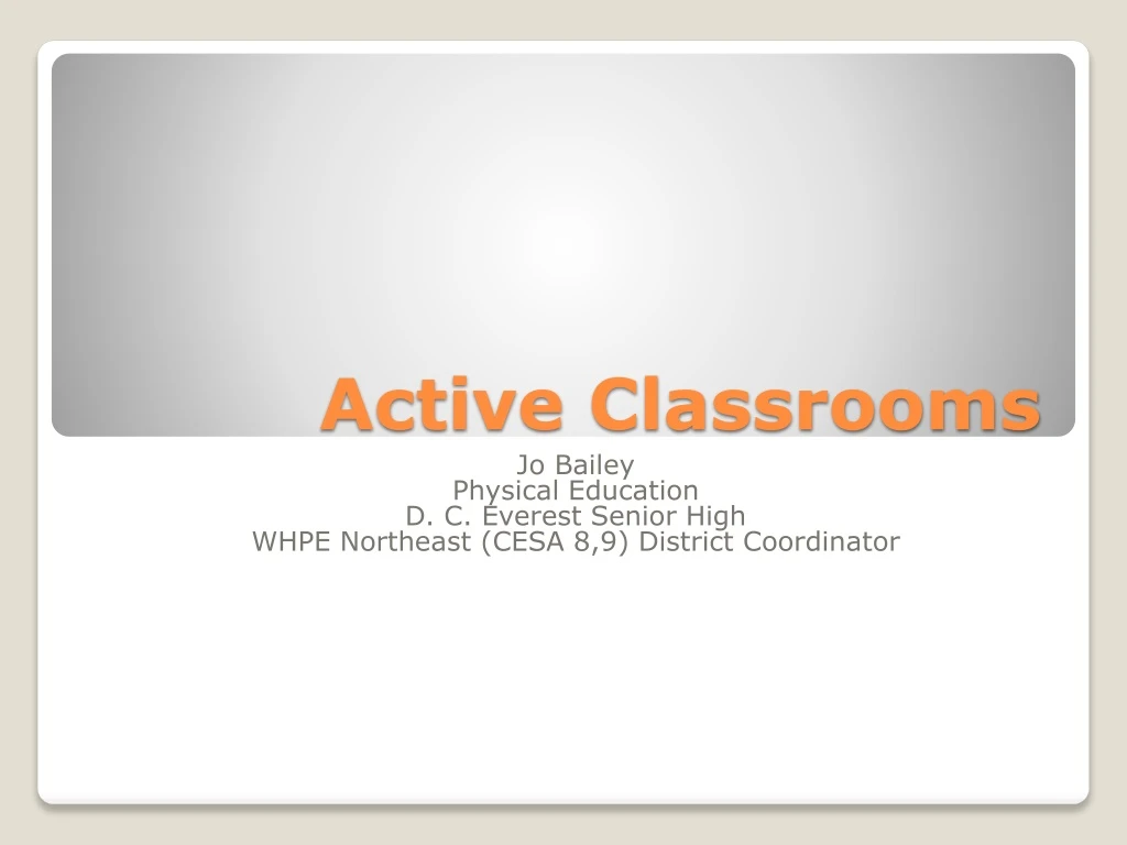 active classrooms