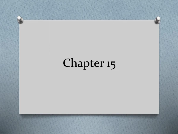 Chapter 15