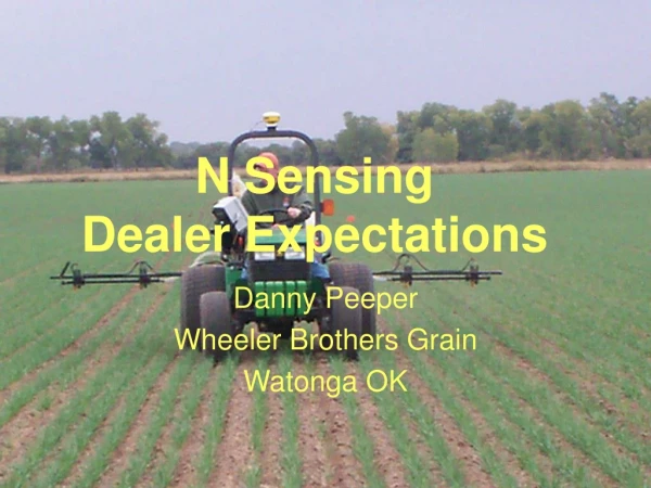N Sensing Dealer Expectations