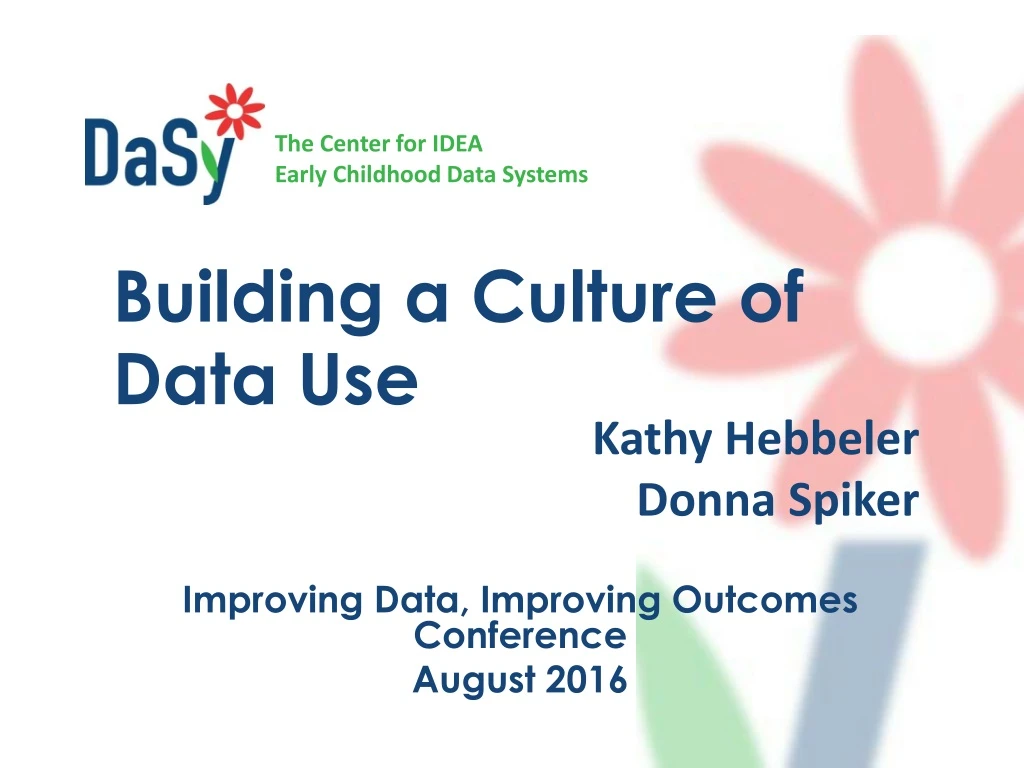 building a culture of data use