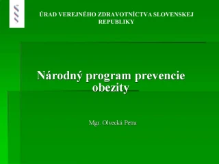 Mgr. Olveck Petra - slide 1