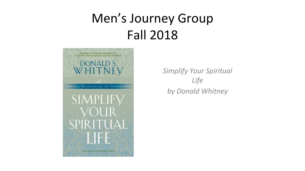 men s journey group fall 2018