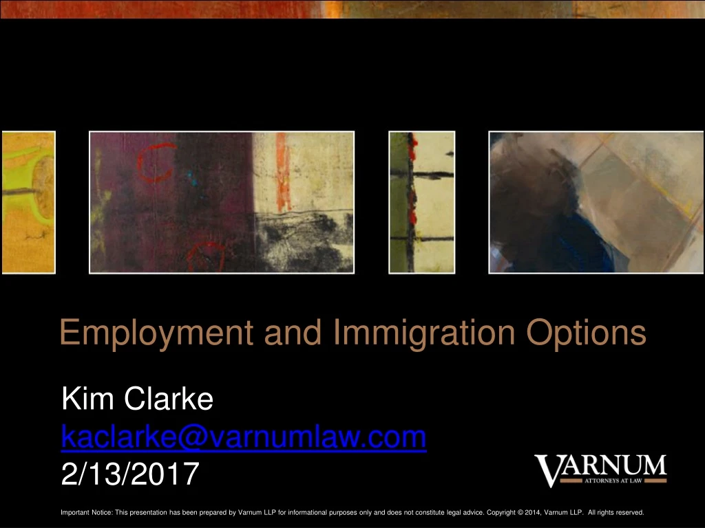 employment and immigration options