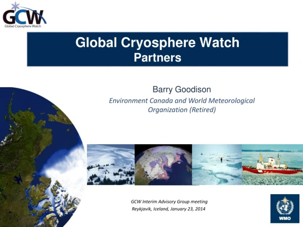 Global Cryosphere Watch Partners