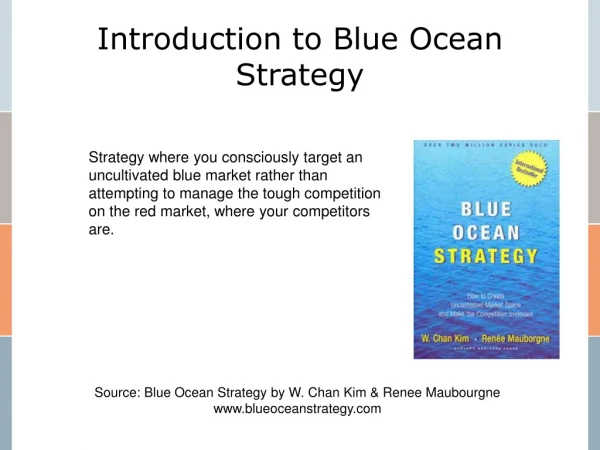 Introduction to Blue Ocean Strategy
