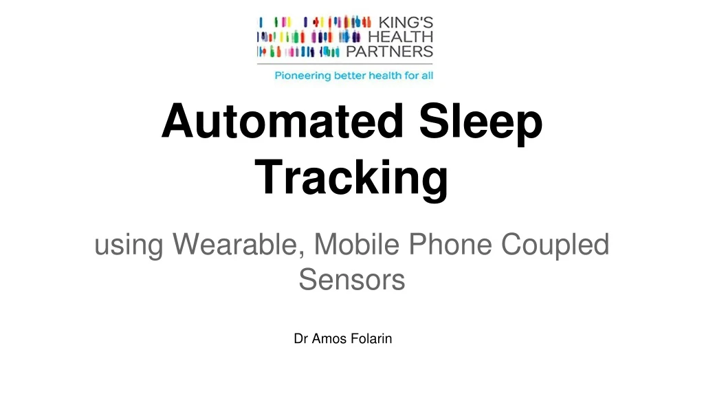 automated sleep tracking