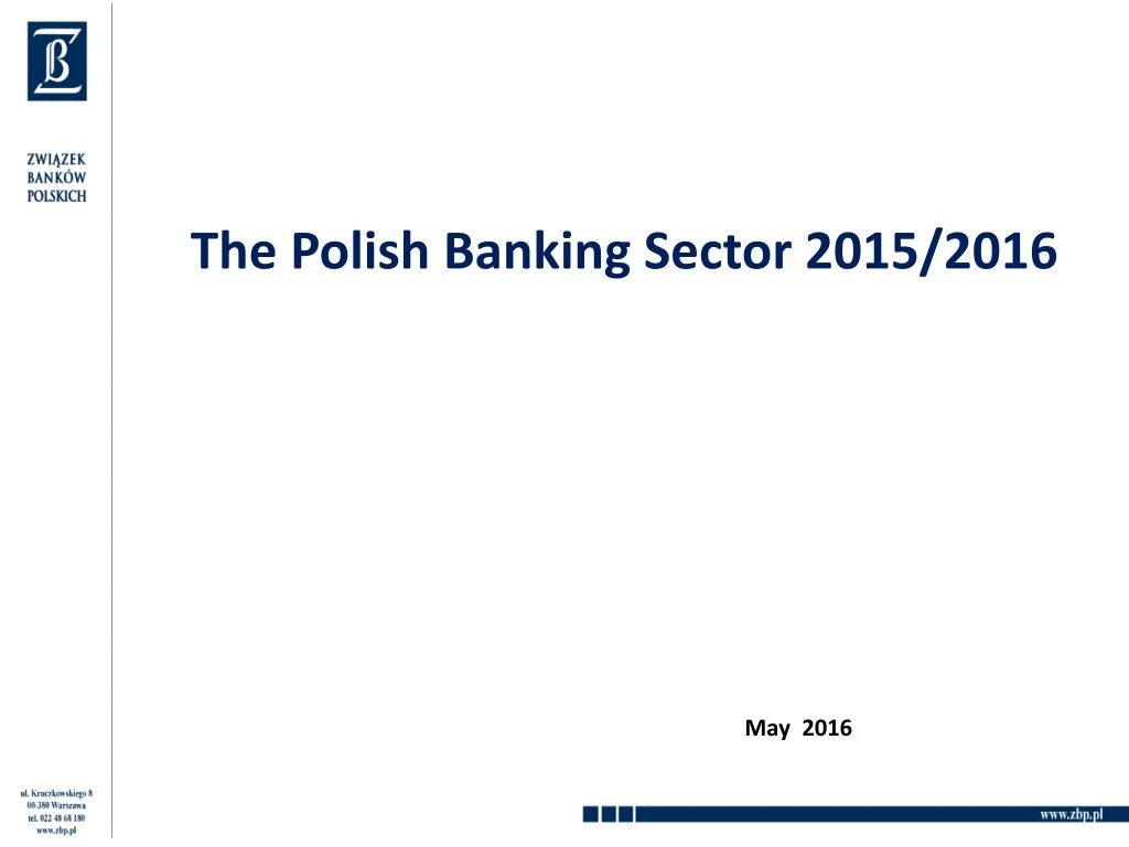 the polish banking sector 2015 2016