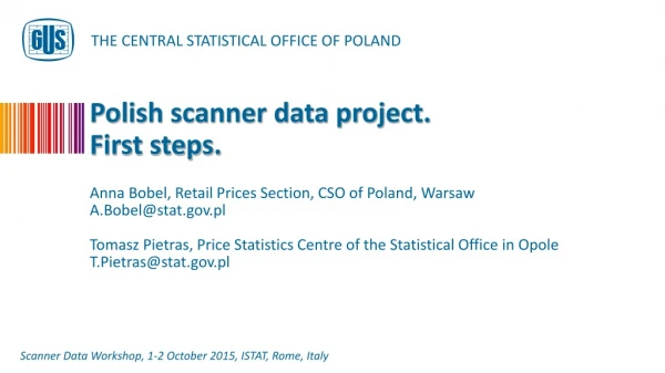 Polish scanner data project. First steps.