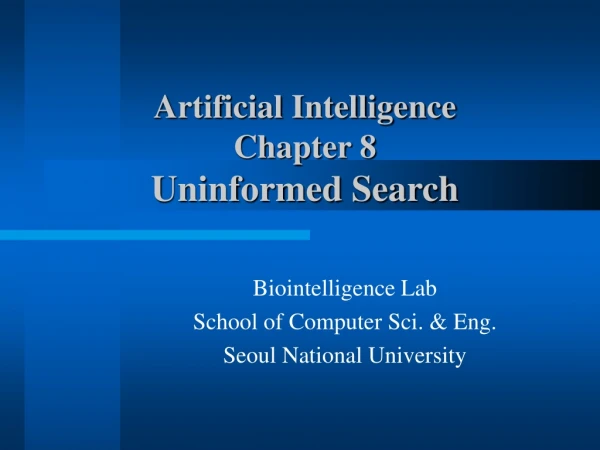 Biointelligence Lab School of Computer Sci. &amp; Eng. Seoul National University