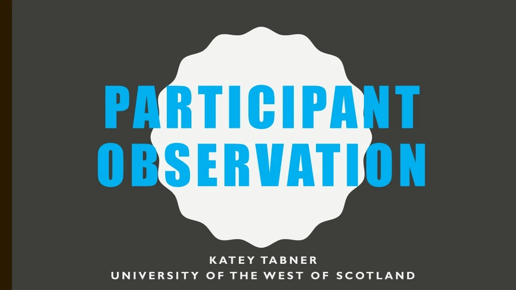 participant observation